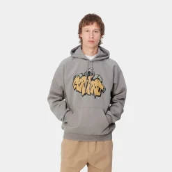 Sweats>Carhartt WIP Hooded Yute Sweat Misty Grey