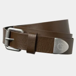 Gürtel|Accessoires>Carhartt WIP Juke Belt Chocolate / Gun Metal