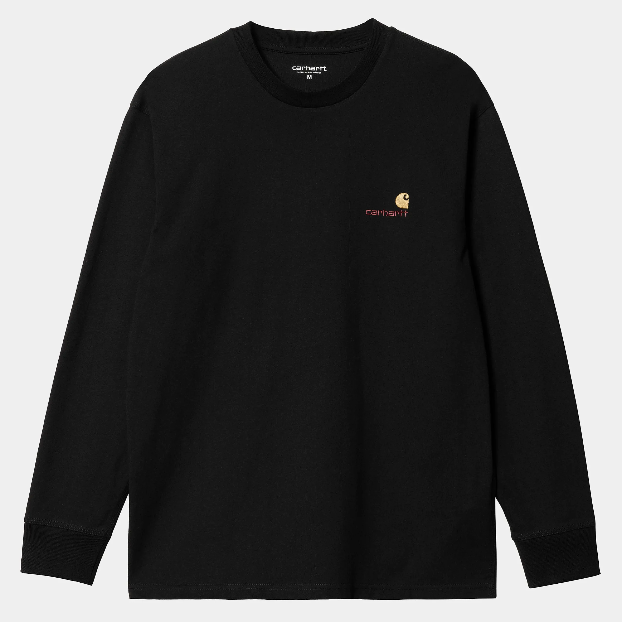 T-Shirts & Polos>Carhartt WIP L/S American Script T-Shirt Black
