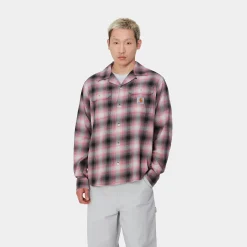 Hemden>Carhartt WIP L/S Blanchard Shirt Blanchard Check, Charm Pink