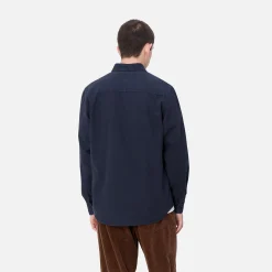 Hemden>Carhartt WIP L/S Bolton Shirt Air Force Blue