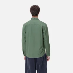 Hemden>Carhartt WIP L/S Bolton Shirt Duck Green