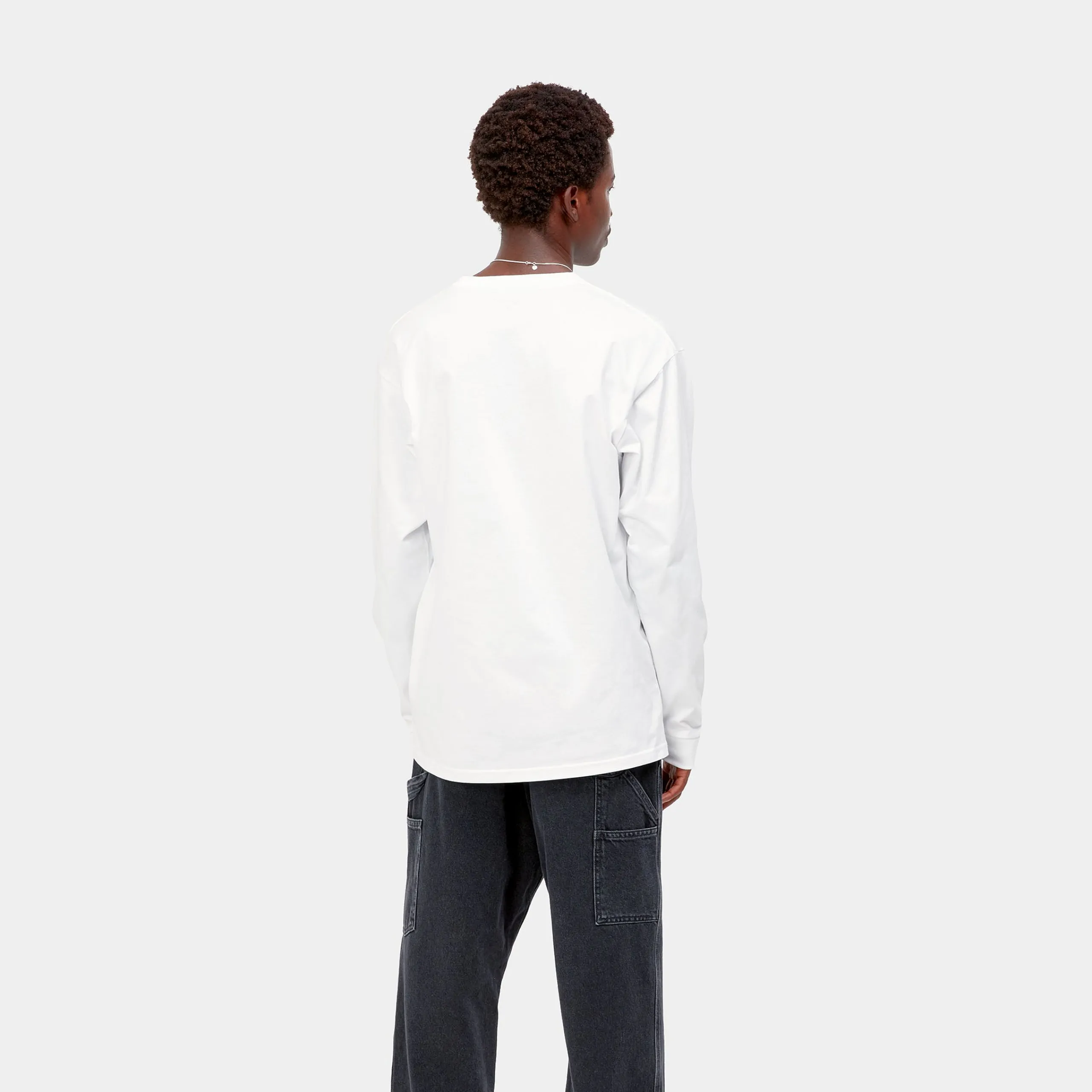 T-Shirts & Polos>Carhartt WIP L/S Chase T-Shirt White / Gold