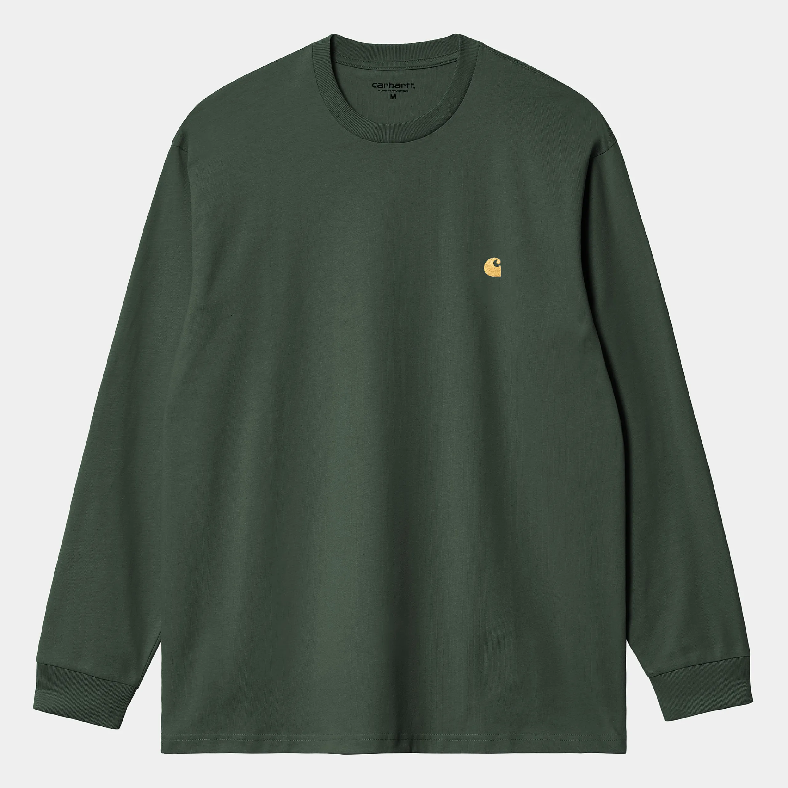 T-Shirts & Polos>Carhartt WIP L/S Chase T-Shirt Sycamore Tree / Gold