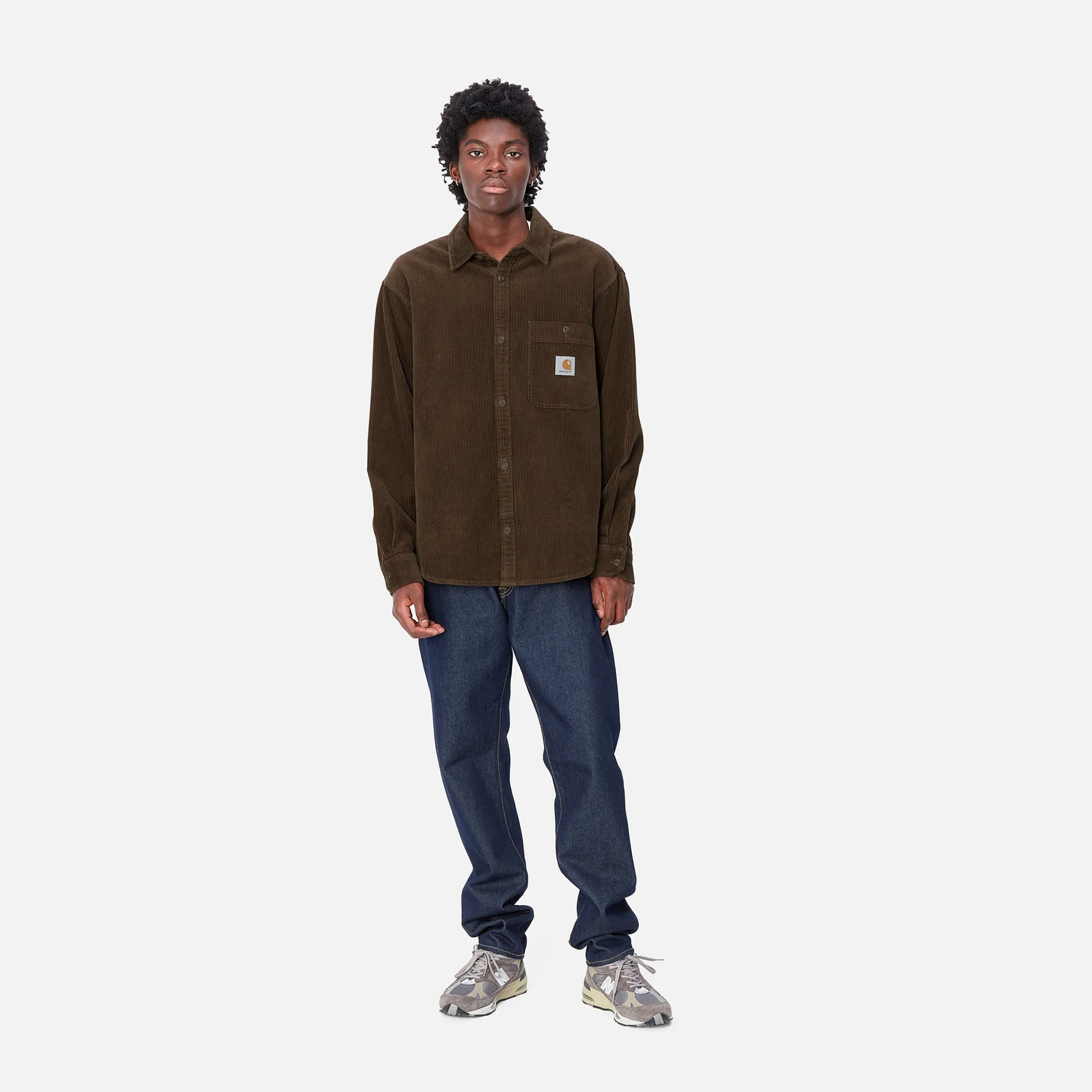 Hemden>Carhartt WIP L/S Flint Shirt Chocolate