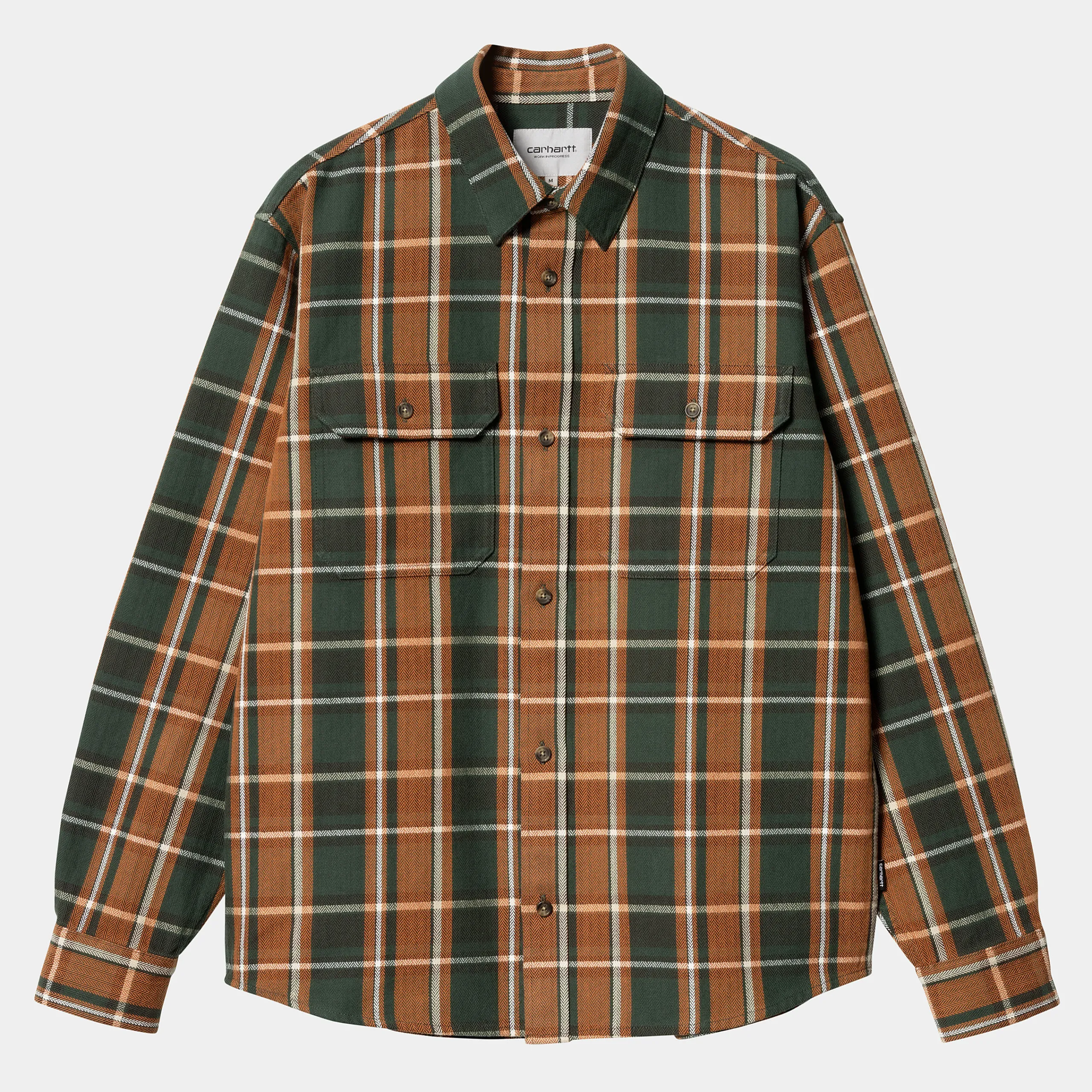 Hemden>Carhartt WIP L/S Hobart Shirt Hobart Check, Sycamore Tree