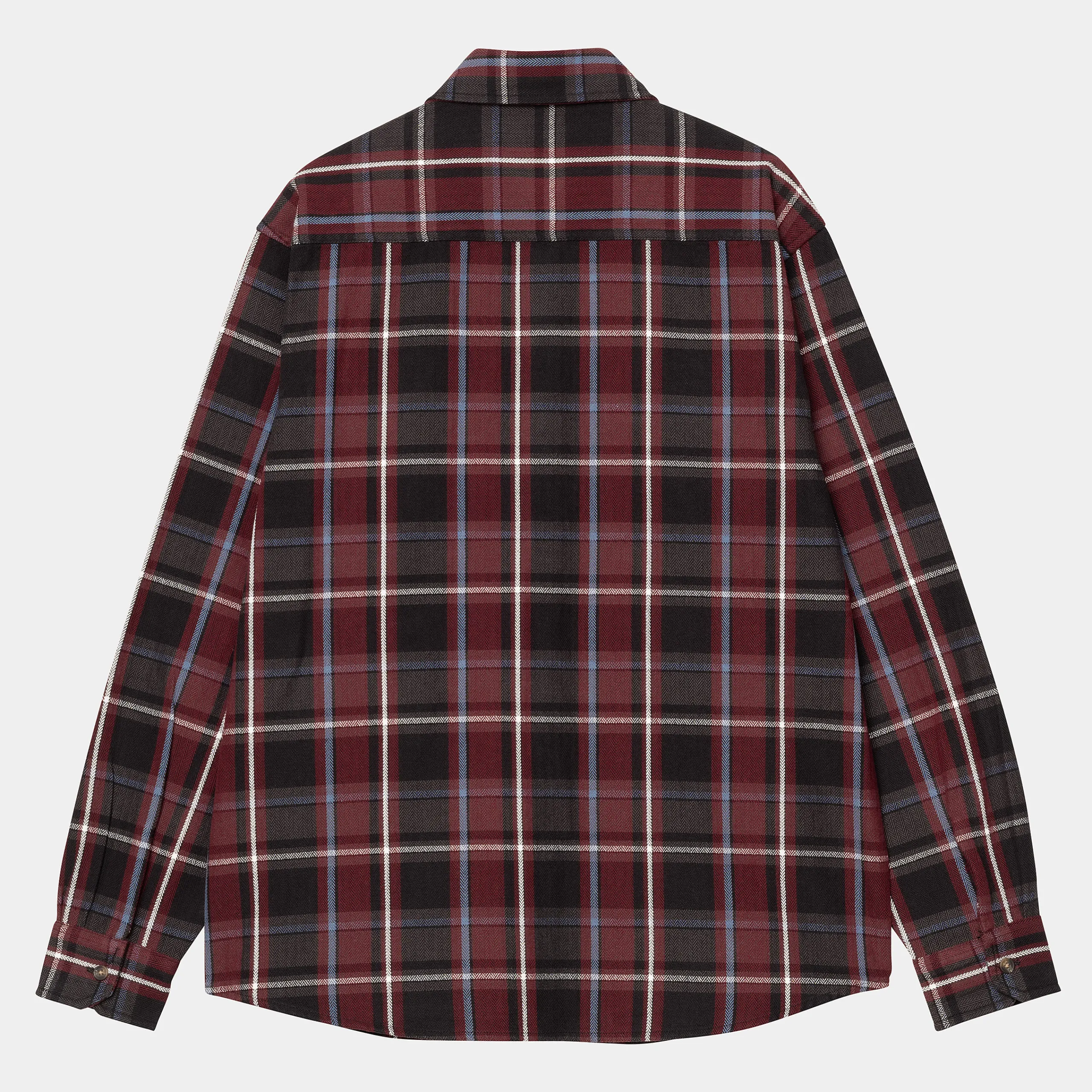 Hemden>Carhartt WIP L/S Hobart Shirt Hobart Check, Black