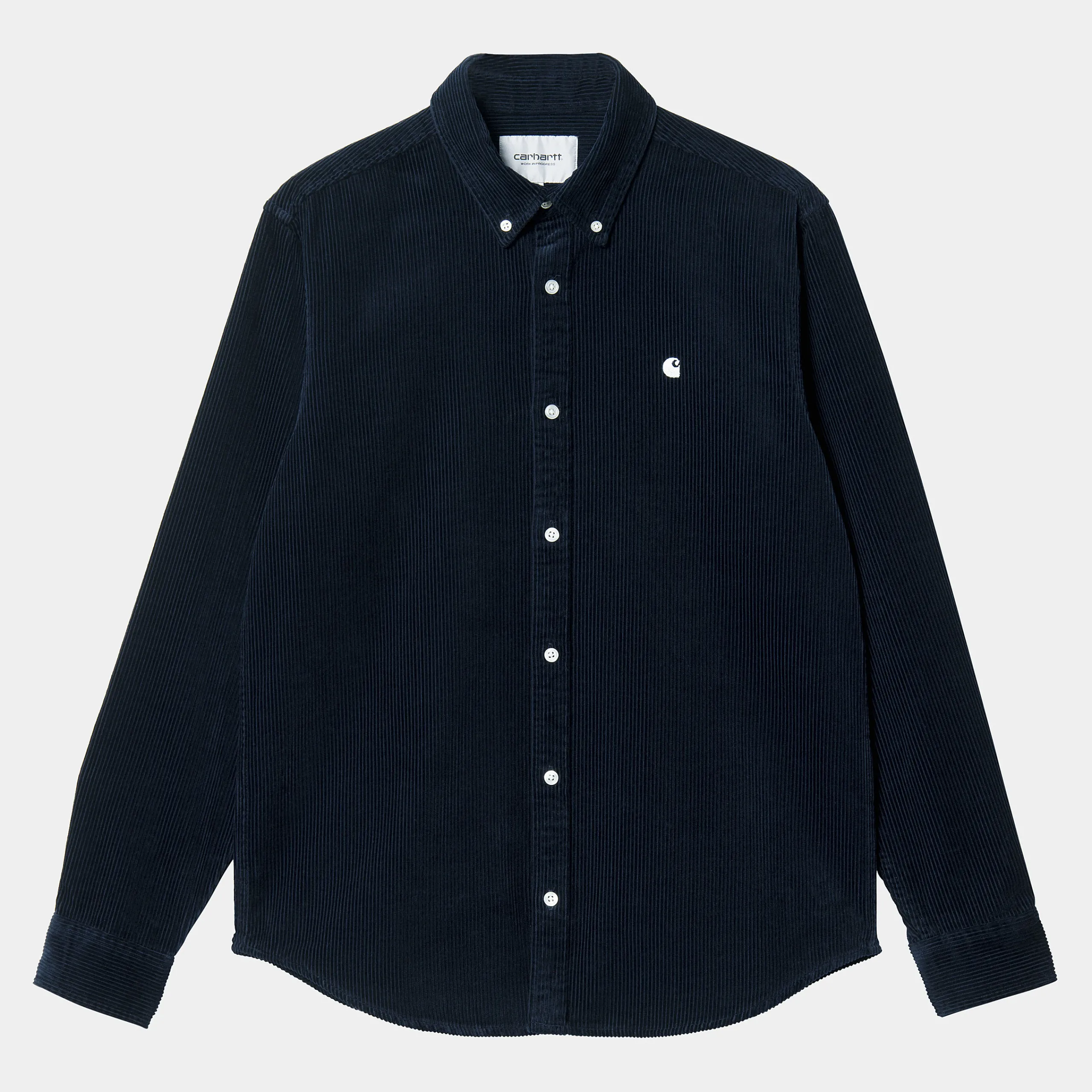 Hemden>Carhartt WIP L/S Madison Cord Shirt Dark Navy / Wax