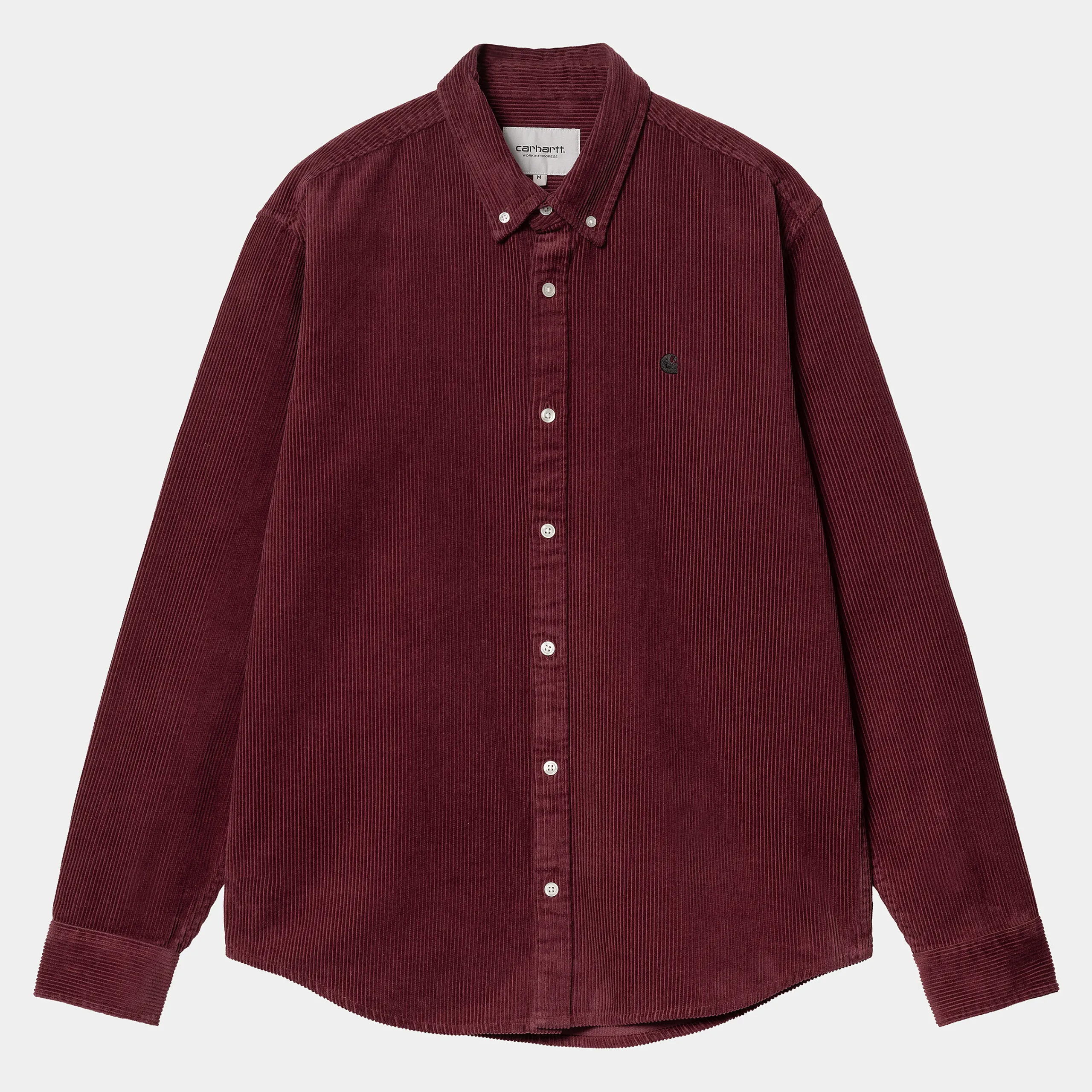 Hemden>Carhartt WIP L/S Madison Cord Shirt Malbec / Black