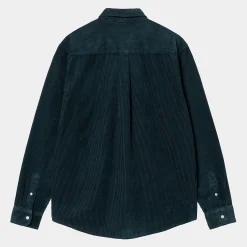 Hemden>Carhartt WIP L/S Madison Cord Shirt Duck Blue / Wax