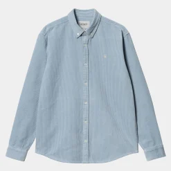Hemden>Carhartt WIP L/S Madison Cord Shirt Dusty Ice / Wax