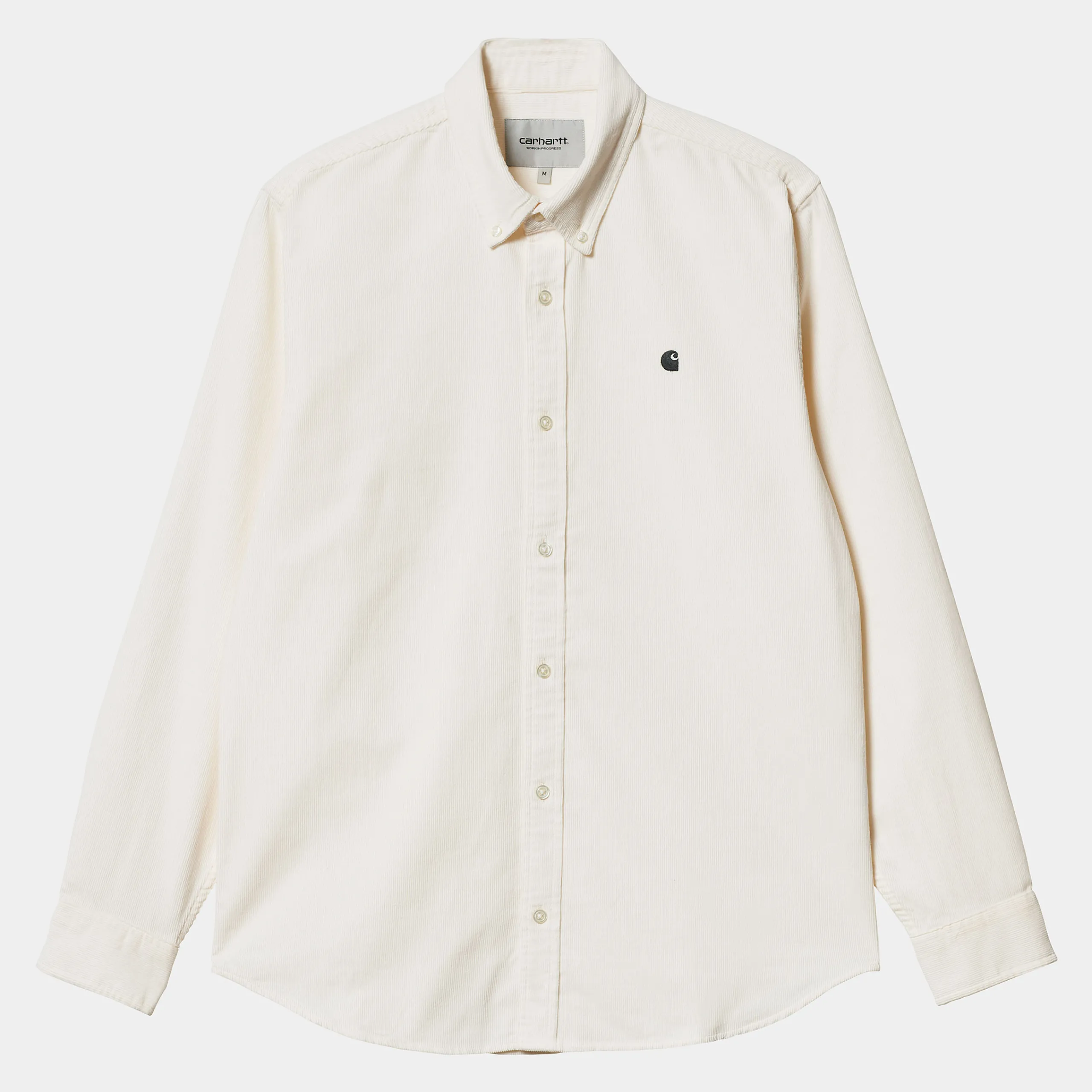 Hemden>Carhartt WIP L/S Madison Fine Cord Shirt Wax / Black