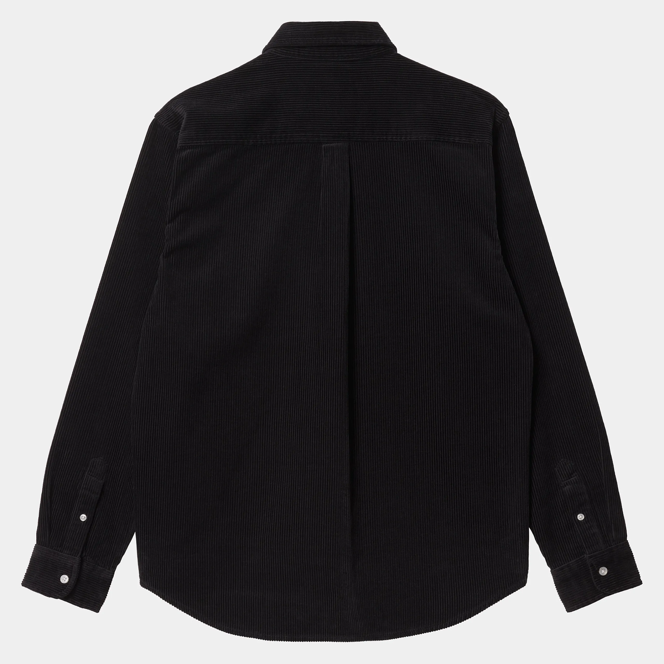 Hemden>Carhartt WIP L/S Madison Fine Cord Shirt Black / Wax