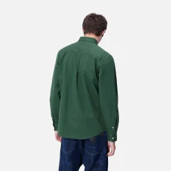 Hemden>Carhartt WIP L/S Madison Shirt Sycamore Tree / Wax