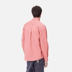 Hemden>Carhartt WIP L/S Madison Shirt Dusty Rose / Wax