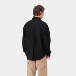 Hemden>Carhartt WIP L/S Module Script Shirt Black / White