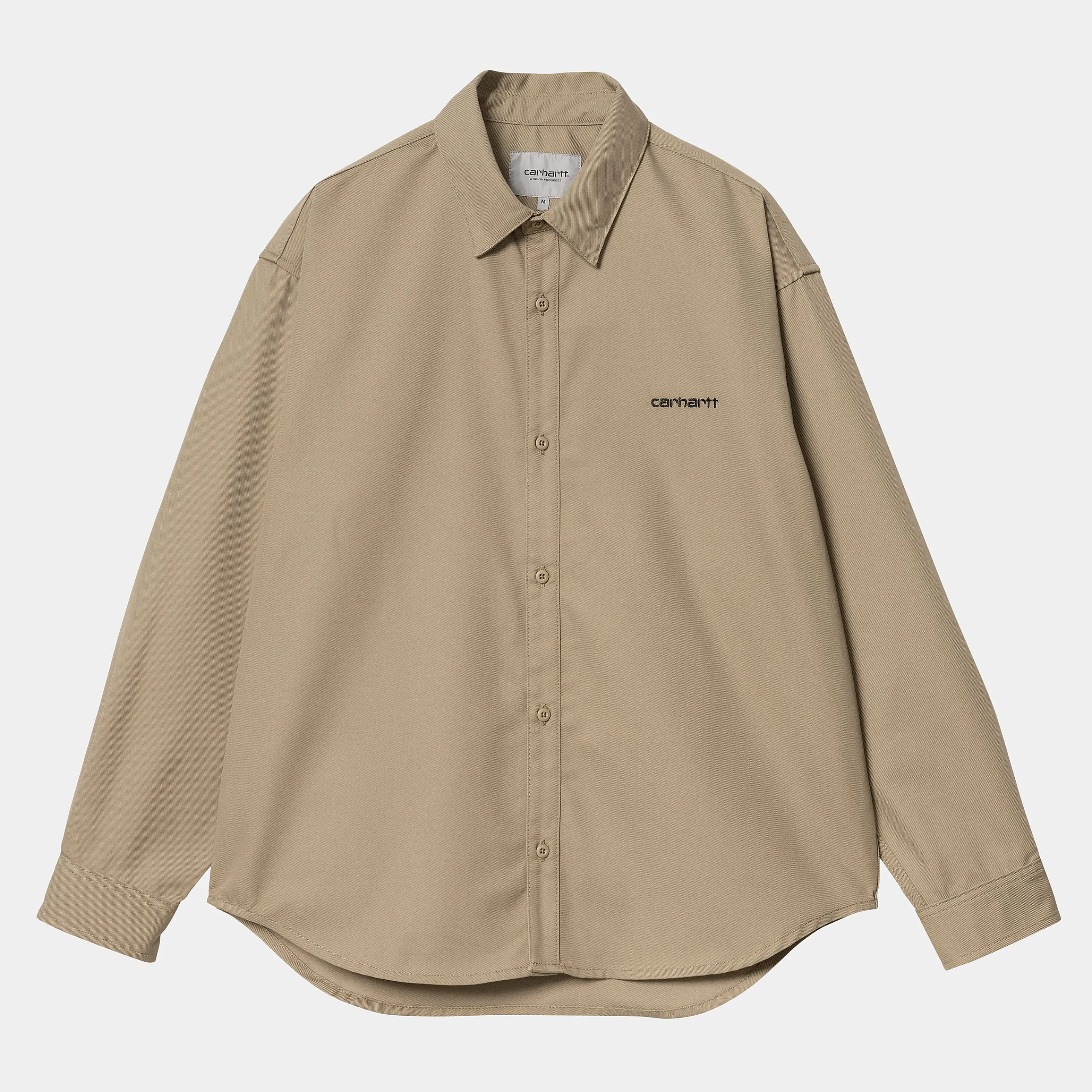 Hemden>Carhartt WIP L/S Module Script Shirt Leather / Black
