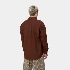Hemden>Carhartt WIP L/S Module Script Shirt Offroad / White