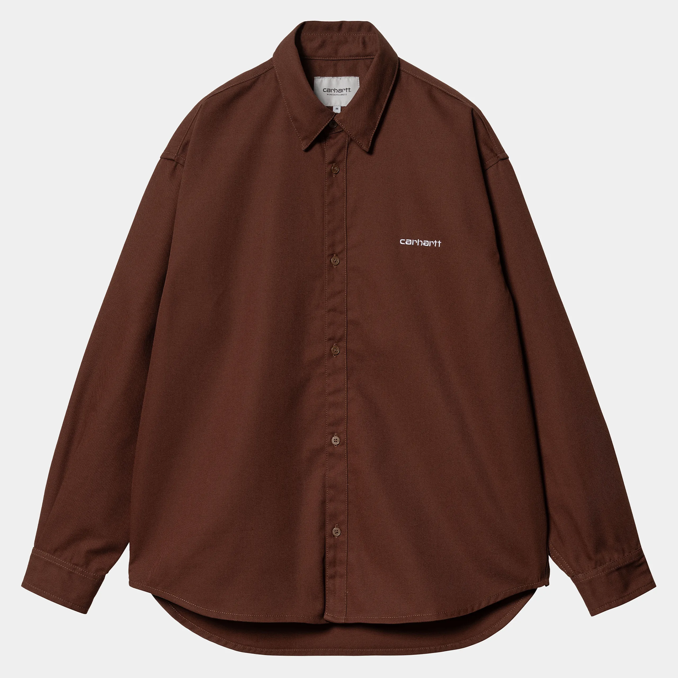 Hemden>Carhartt WIP L/S Module Script Shirt Offroad / White