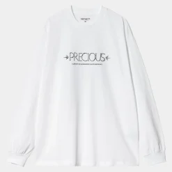 T-Shirts & Polos>Carhartt WIP L/S Precious T-Shirt White