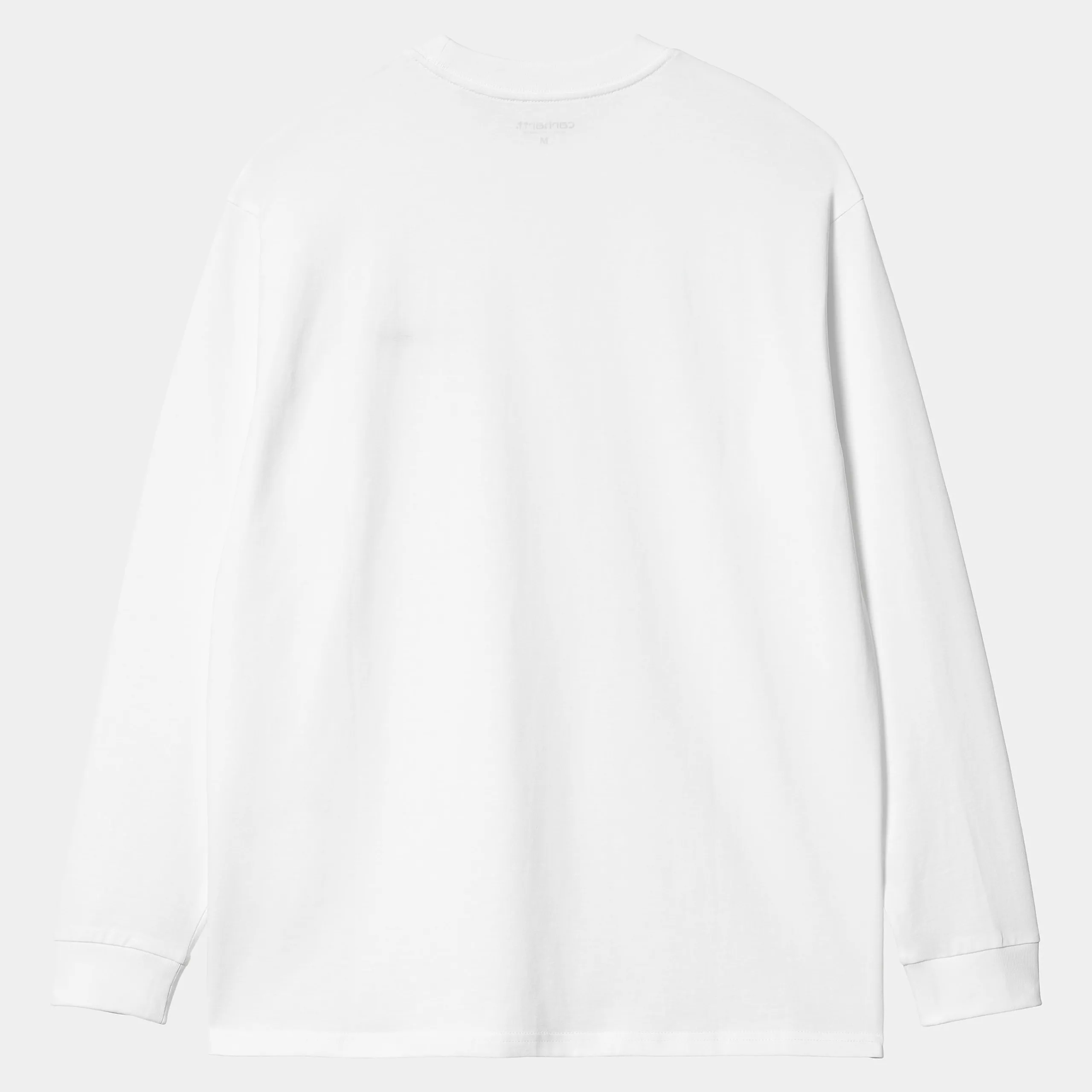 T-Shirts & Polos>Carhartt WIP L/S Script Embroidery T-Shirt White / Black