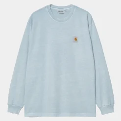 T-Shirts & Polos>Carhartt WIP L/S Vista T-Shirt Dusty Ice