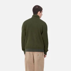 Sweats>Carhartt WIP Luther Half Zip Sweat Tarragon Heather