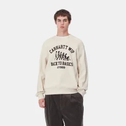 Sweats>Carhartt WIP Main Basics Sweat Natural / Black