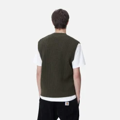 Strick>Carhartt WIP Marlon Vest Sweater Office Green