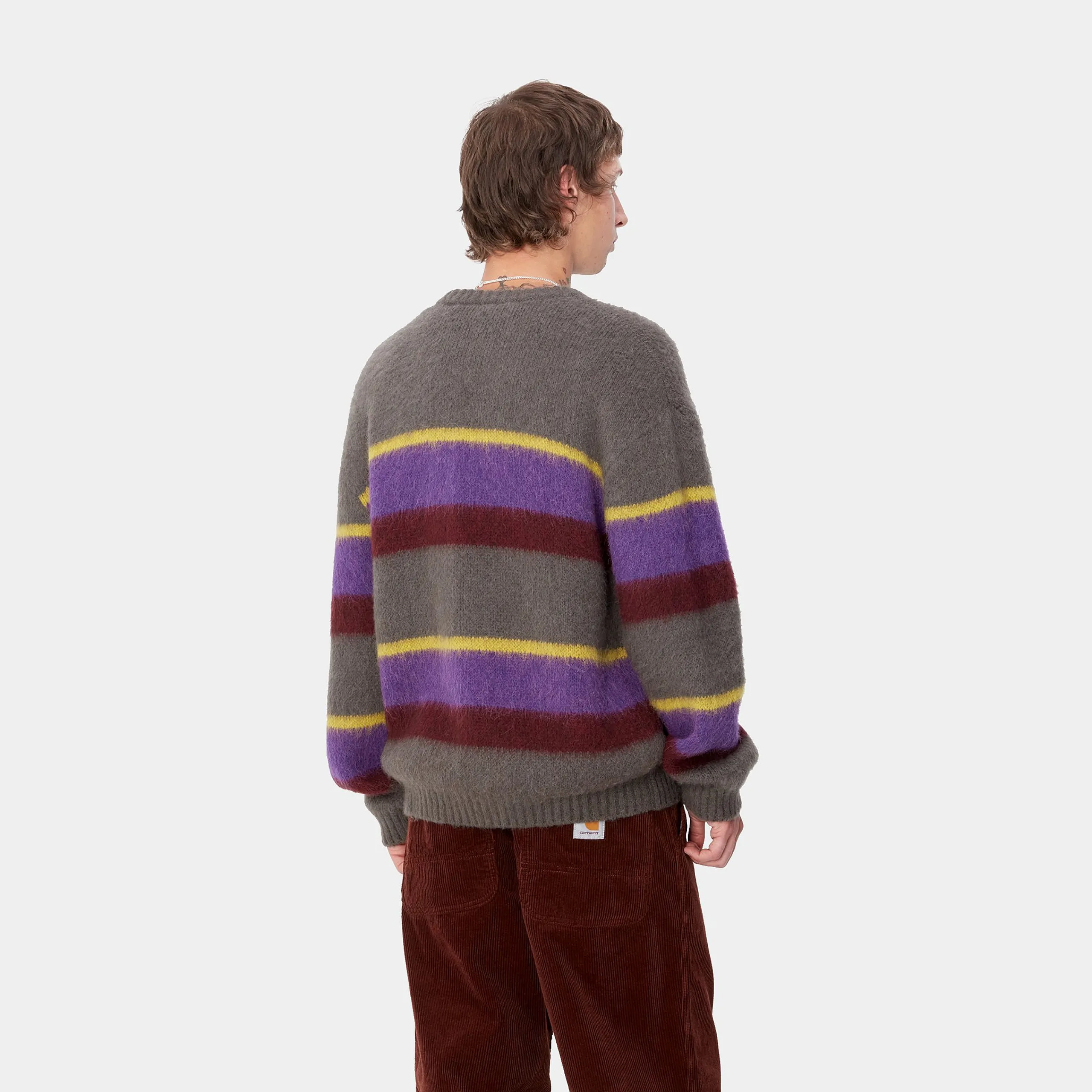 Strick>Carhartt WIP Merton Sweater Sundling Stripe, Aura