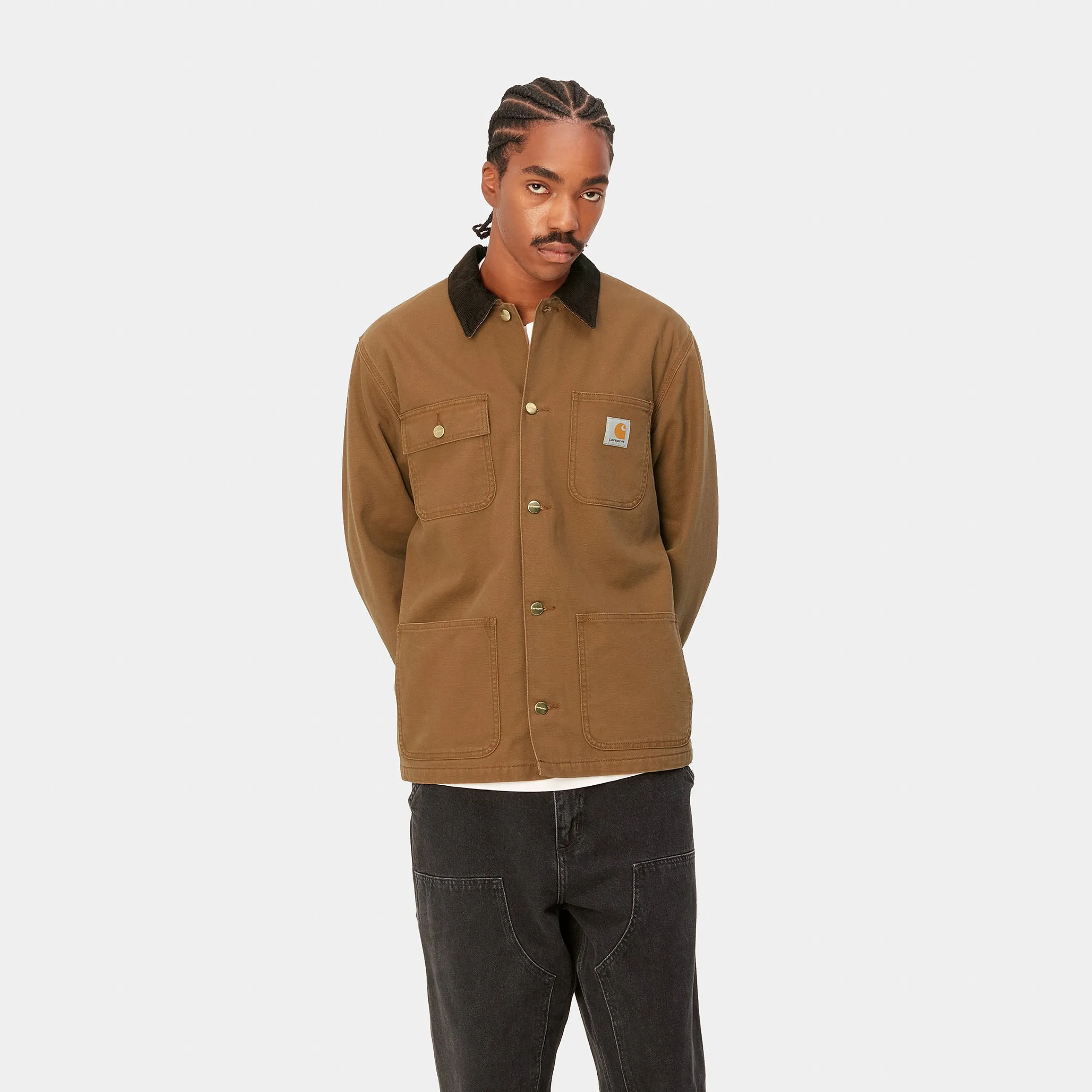 Jacken & Mäntel>Carhartt WIP Michigan Coat (Summer) Hamilton Brown / Tobacco