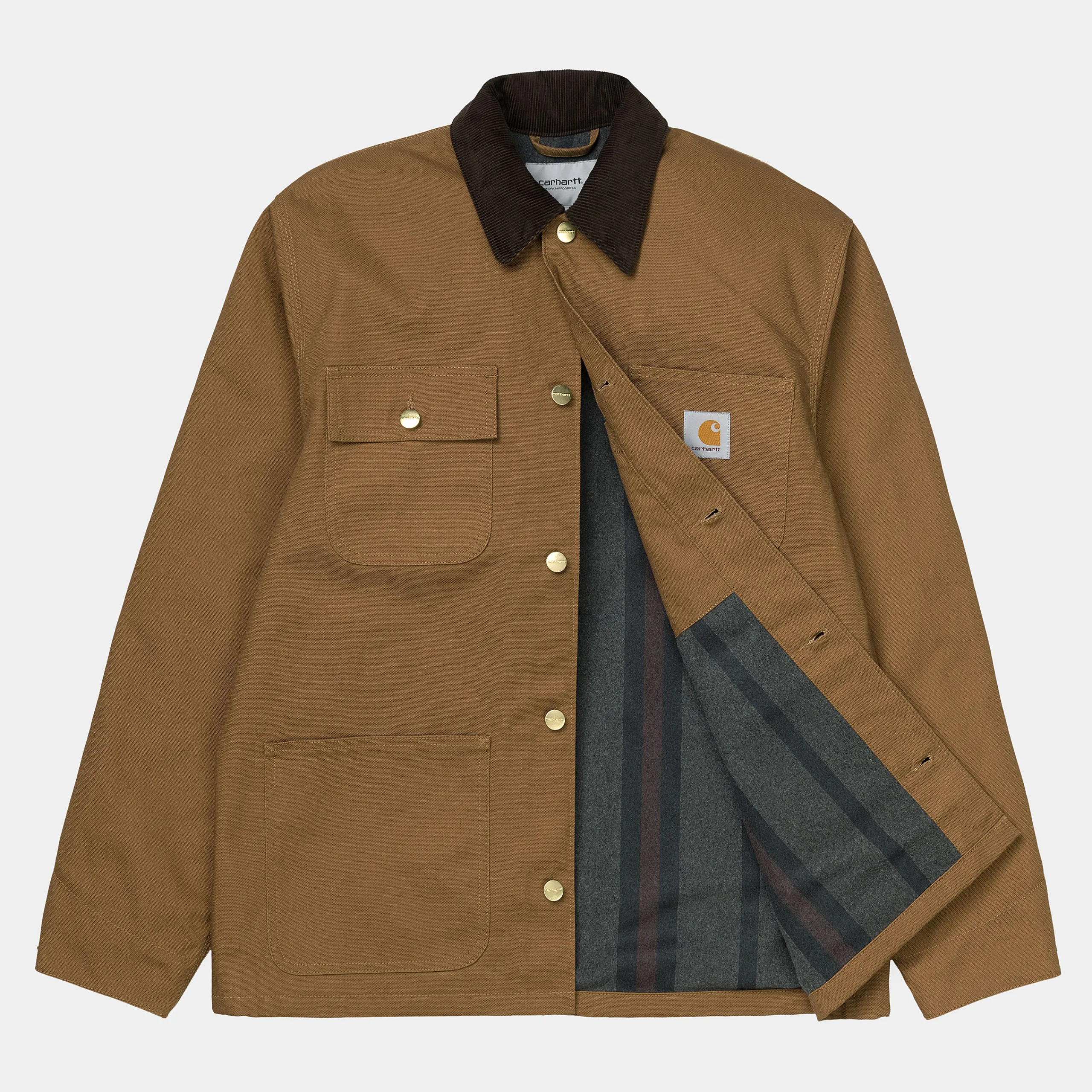 Jacken & Mäntel>Carhartt WIP Michigan Coat (Winter) Hamilton Brown / Tobacco