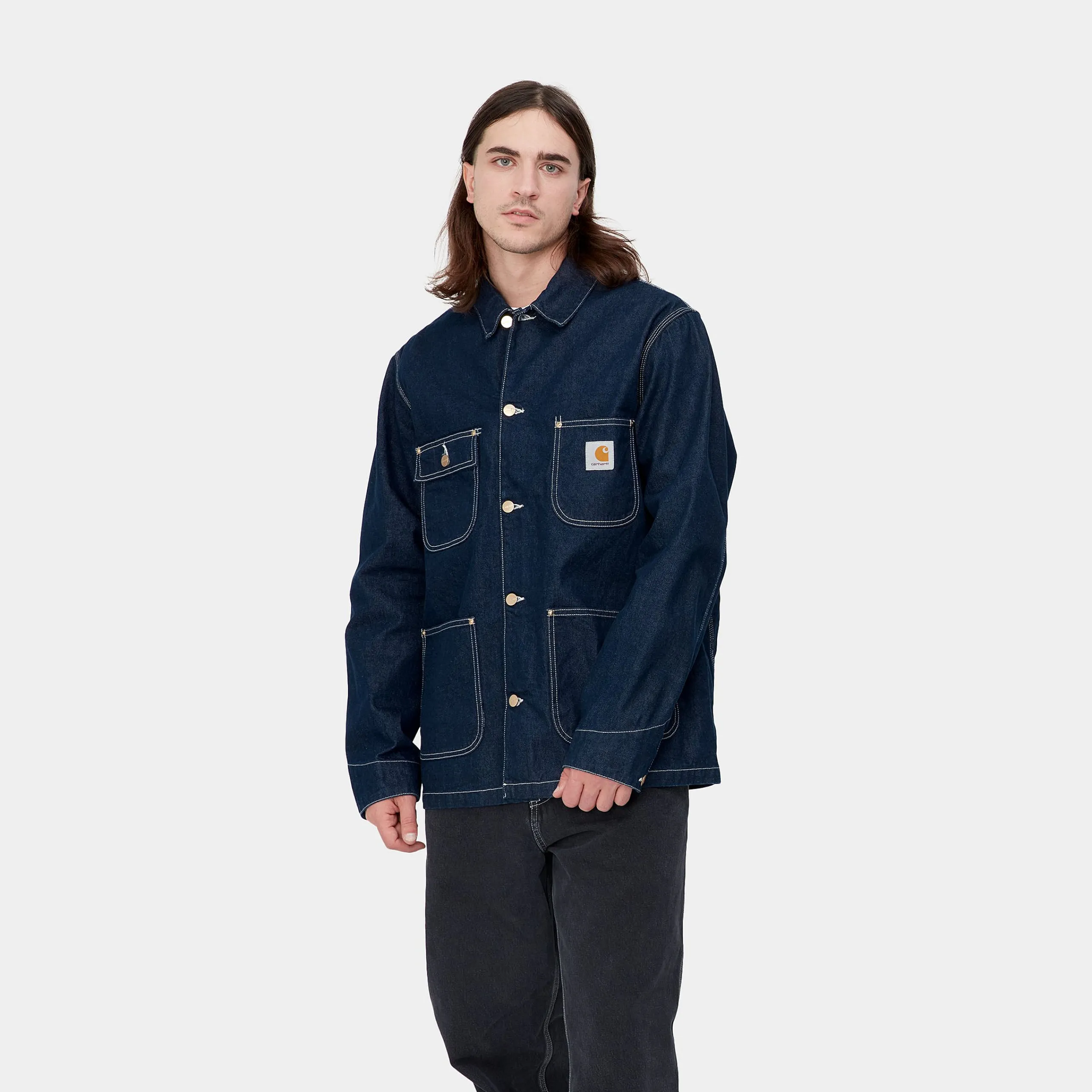 Jacken & Mäntel|Denim>Carhartt WIP OG Chore Coat Blue