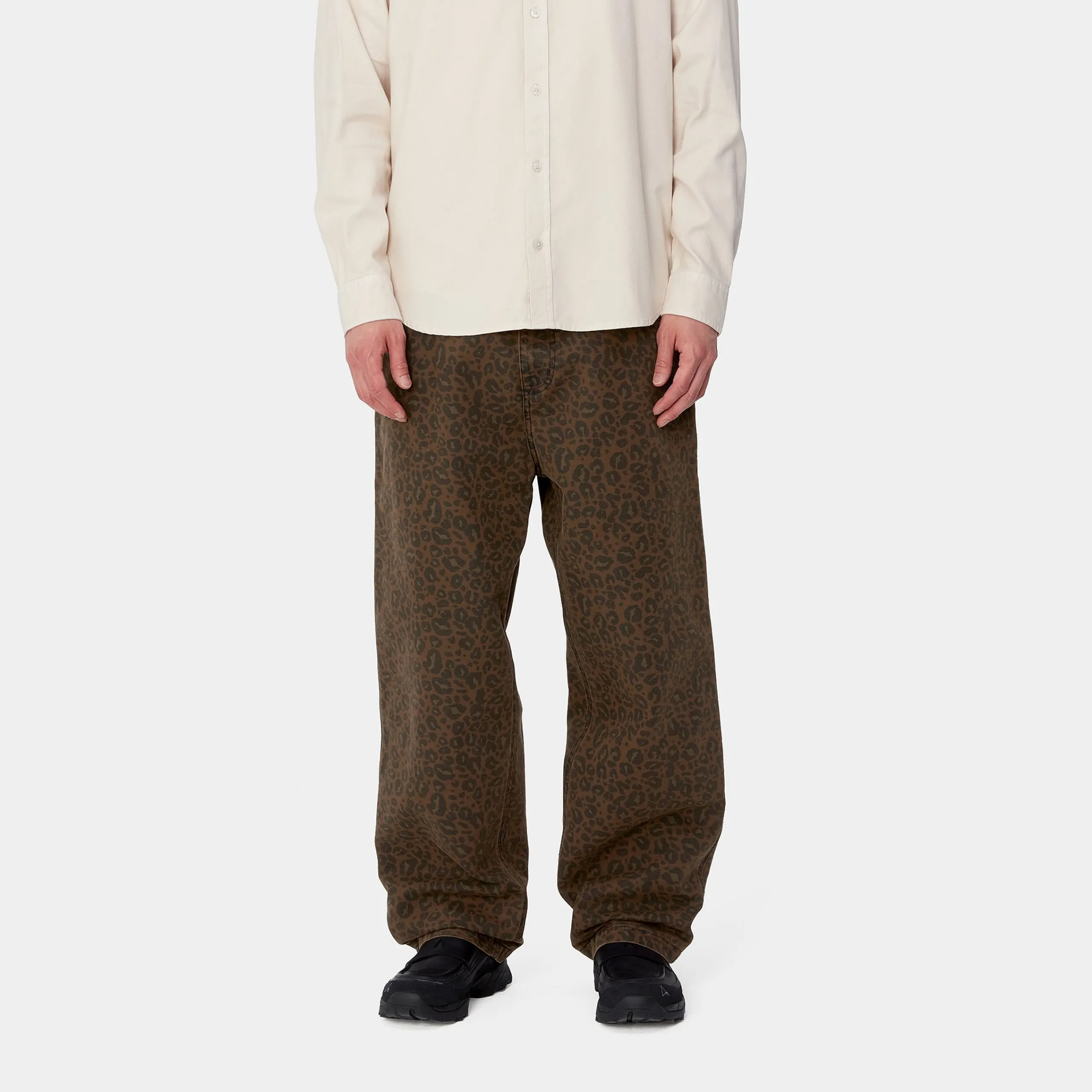 Hosen>Carhartt WIP OG Single Knee Pant Camo Leo, Tamarind / Tamarind