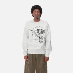 Sweats>Carhartt WIP Pepe Be Nice Sweat Ash Heather / Black