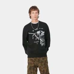 Sweats>Carhartt WIP Pepe Be Nice Sweat Black / White