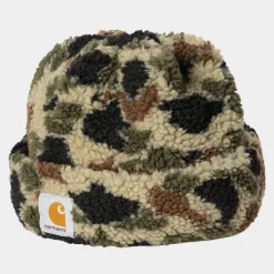Accessoires|Mützen>Carhartt WIP Prentis Beanie Camo Duck Jacquard, Green