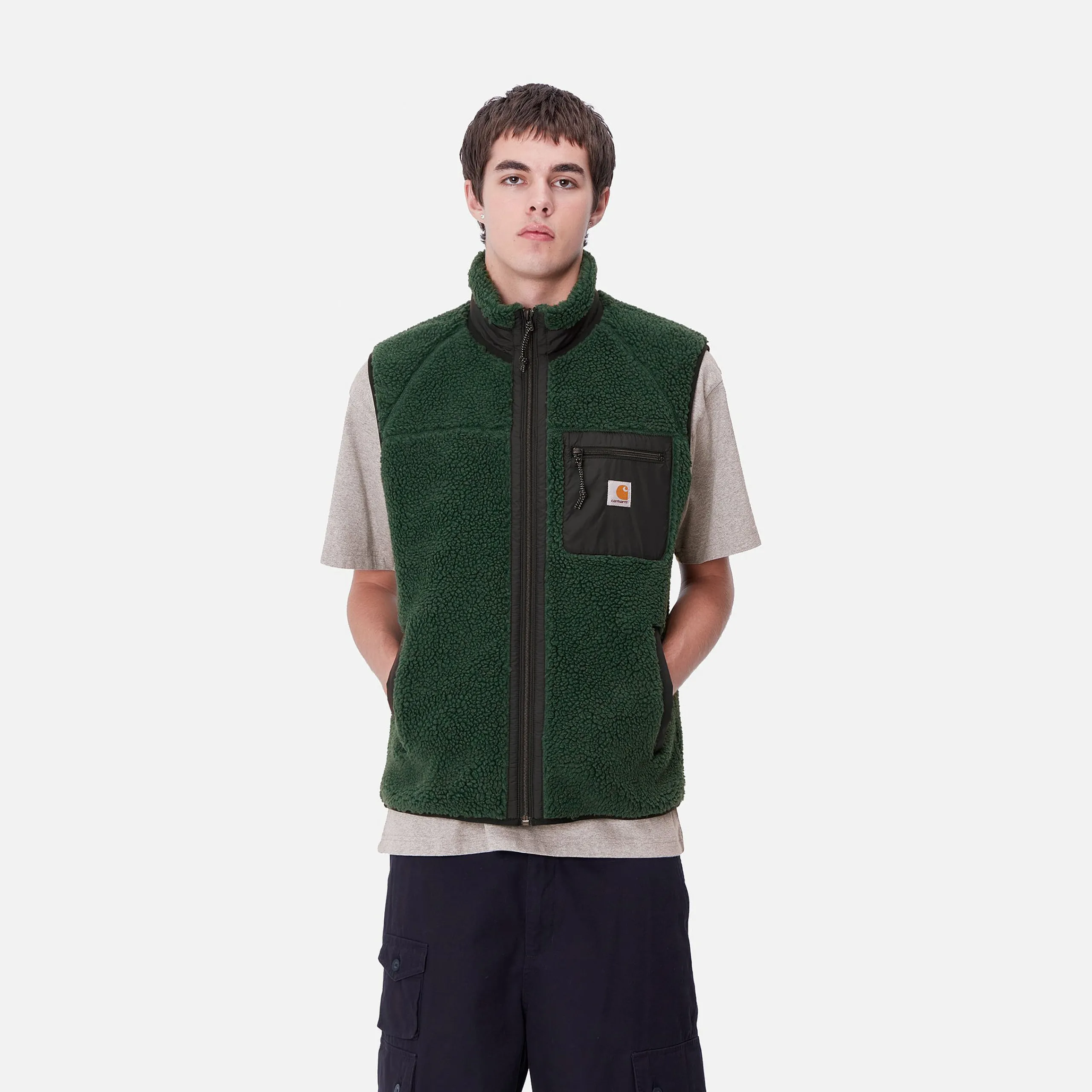 Jacken & Mäntel>Carhartt WIP Prentis Vest Liner Sycamore Tree / Black