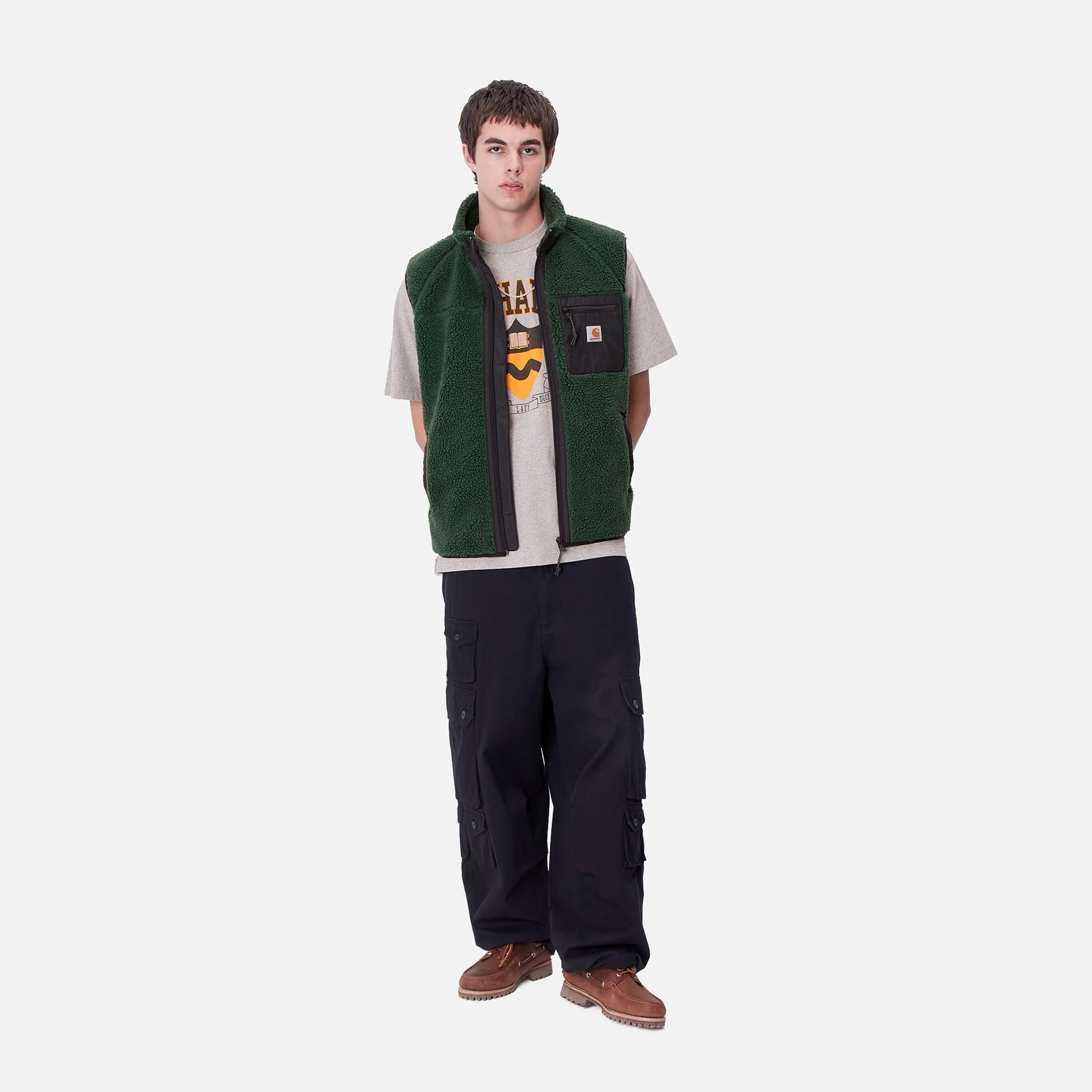 Jacken & Mäntel>Carhartt WIP Prentis Vest Liner Sycamore Tree / Black