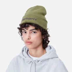 Accessoires|Accessoires>Carhartt WIP Script Beanie Capulet / Aura
