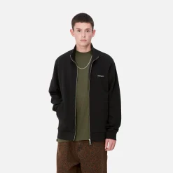 Sweats>Carhartt WIP Script Embroidery Jacket Black / White