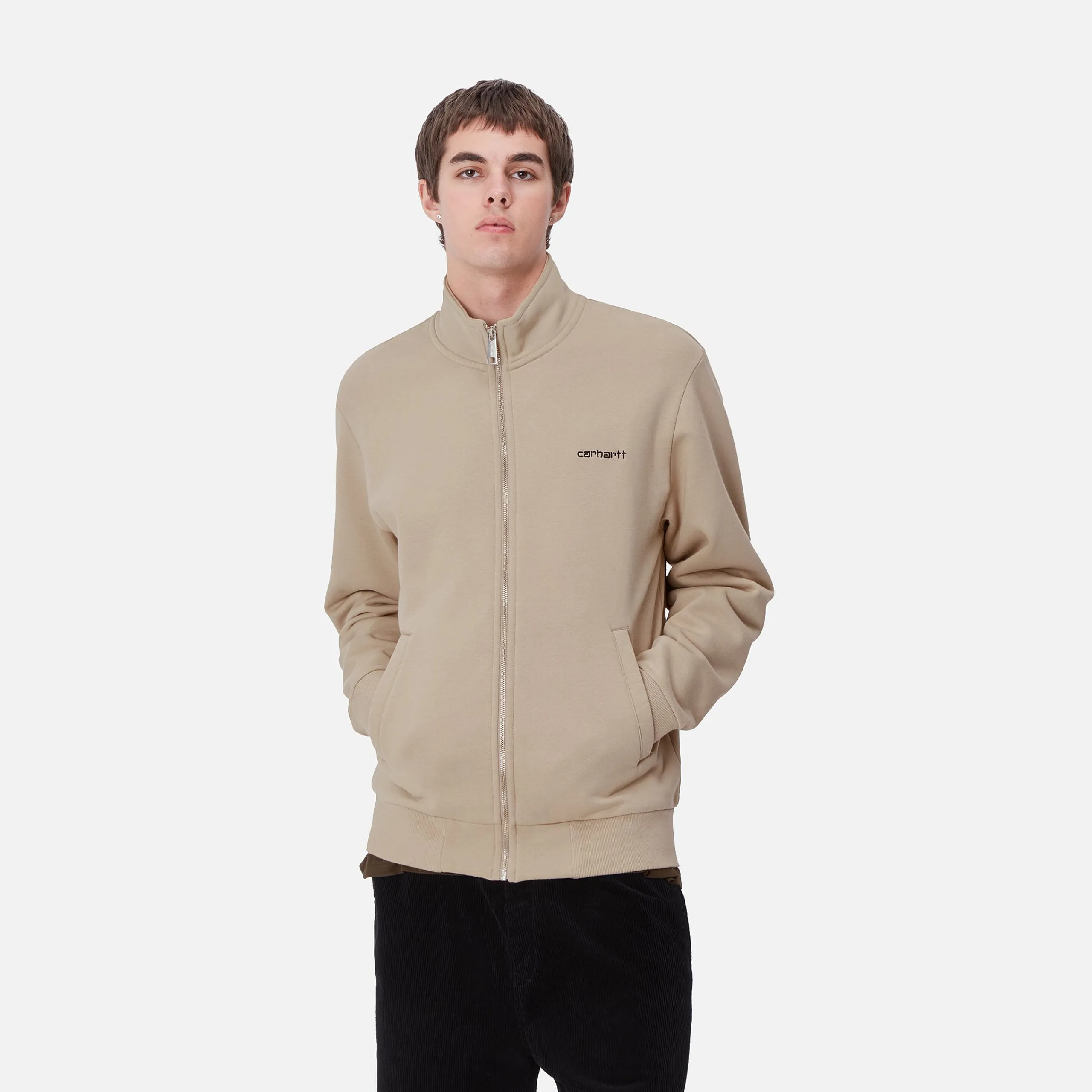 Sweats>Carhartt WIP Script Embroidery Jacket Wall / Black