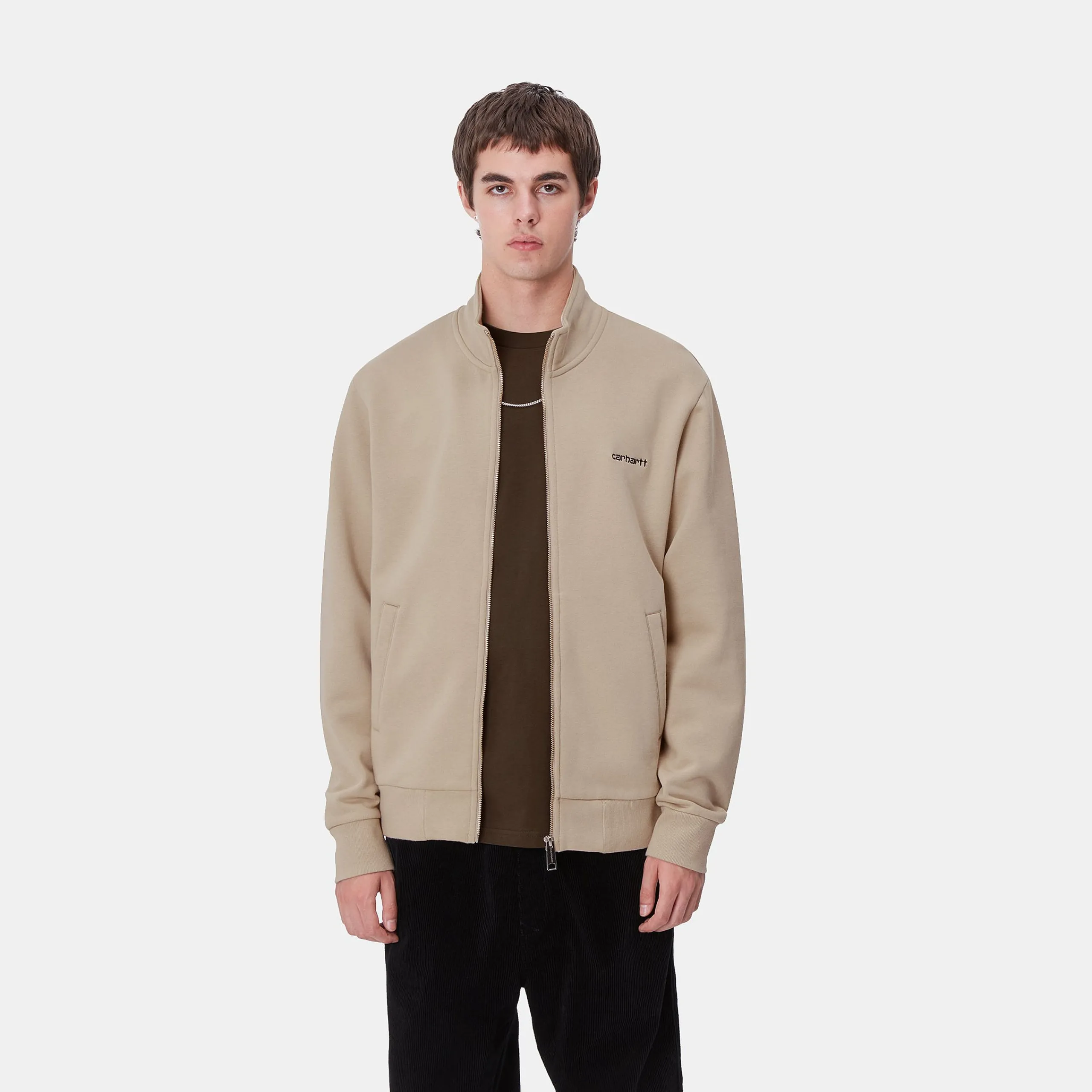 Sweats>Carhartt WIP Script Embroidery Jacket Wall / Black
