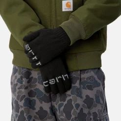 Accessoires|Accessoires>Carhartt WIP Script Gloves Black / Grey Heather
