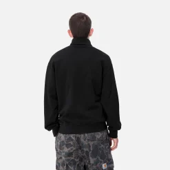 Sweats>Carhartt WIP Script Mockneck Sweat Black