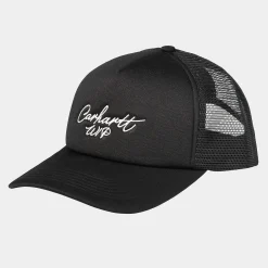 Accessoires|Accessoires>Carhartt WIP Signature Trucker Cap Black / White
