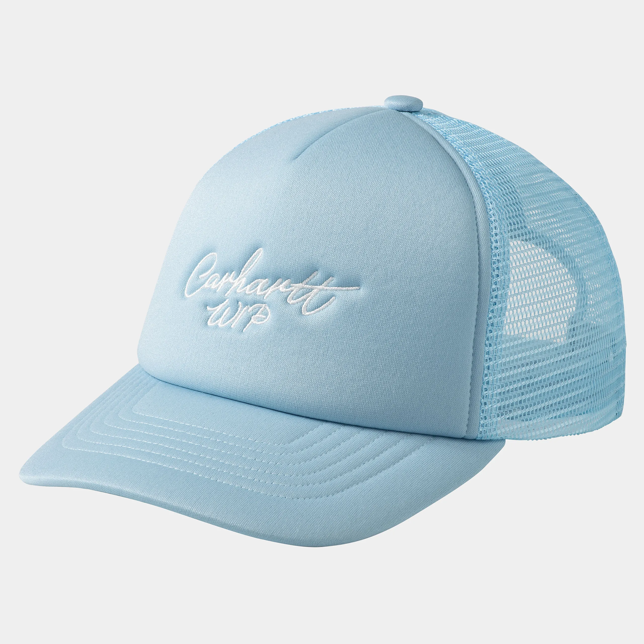Accessoires|Accessoires>Carhartt WIP Signature Trucker Cap Misty Sky / White