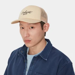 Accessoires|Accessoires>Carhartt WIP Signature Trucker Cap Cornsilk / Black