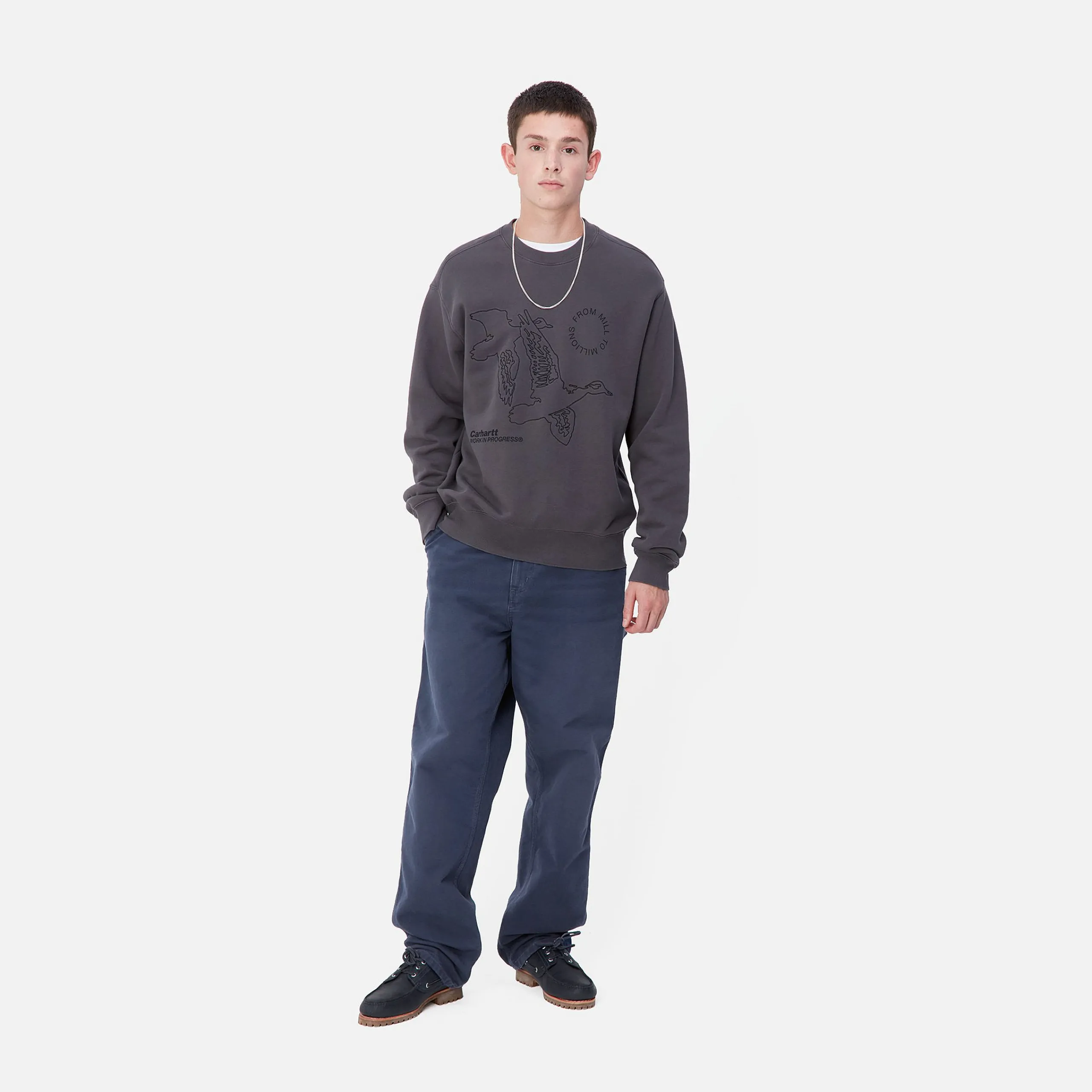 Hosen>Carhartt WIP Single Knee Pant Air Force Blue