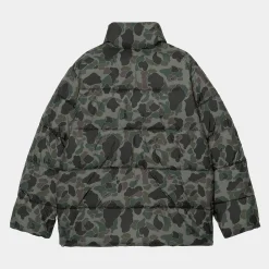 Jacken & Mäntel>Carhartt WIP Springfield Jacket Camo Duck, Grey / Hamilton Brown